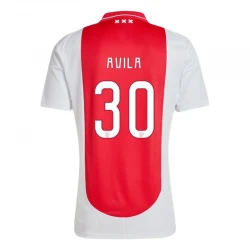 Maillot de Foot AFC Ajax Amsterdam Avila #30 2024-25 Domicile Homme