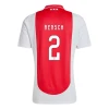 Maillot de Foot AFC Ajax Amsterdam Rensch #2 2024-25 Domicile Homme