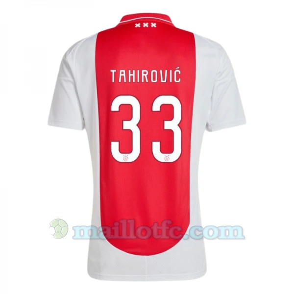 Maillot de Foot AFC Ajax Amsterdam Tahirovic #33 2024-25 Domicile Homme