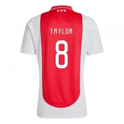 Maillot de Foot AFC Ajax Amsterdam Taylor #8 2024-25 Domicile Homme