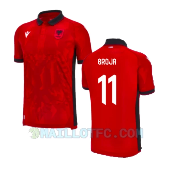 Maillot de Foot Albanie Broja #11 Euro 2024 Domicile Homme