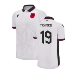 Maillot de Foot Albanie Mehmeti #19 Euro 2024 Extérieur Homme