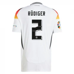 Maillot de Foot Allemagne Antonio Rudiger #2 Euro 2024 Domicile Homme