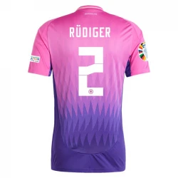 Maillot de Foot Allemagne Antonio Rudiger #2 Euro 2024 Extérieur Homme