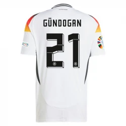 Maillot de Foot Allemagne İlkay Gündoğan #21 Euro 2024 Domicile Homme