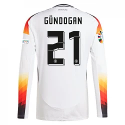 Maillot de Foot Allemagne İlkay Gündoğan #21 Euro 2024 Domicile Homme Manches Longues