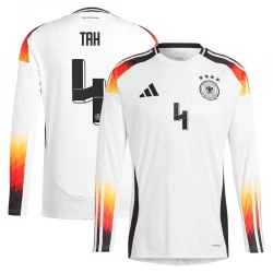 Maillot de Foot Allemagne Tah #4 Euro 2024 Domicile Homme Manches Longues