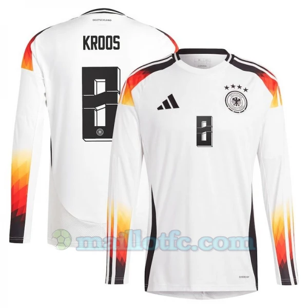 Maillot de Foot Allemagne Toni Kroos #8 Euro 2024 Domicile Homme Manches Longues