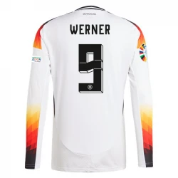 Maillot de Foot Allemagne Werner #9 Euro 2024 Domicile Homme Manches Longues