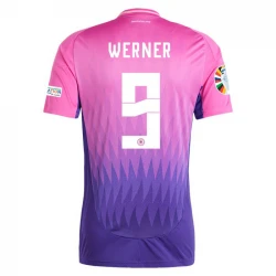 Maillot de Foot Allemagne Werner #9 Euro 2024 Extérieur Homme