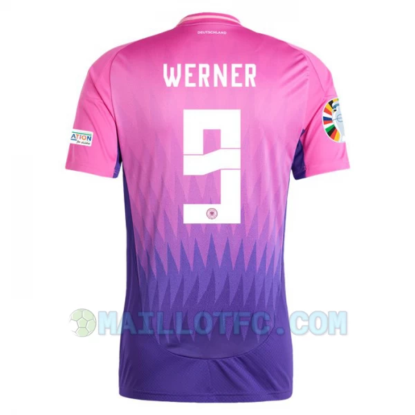 Maillot de Foot Allemagne Werner #9 Euro 2024 Extérieur Homme