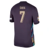 Maillot de Foot Angleterre Bukayo Saka #7 Euro 2024 Extérieur Homme