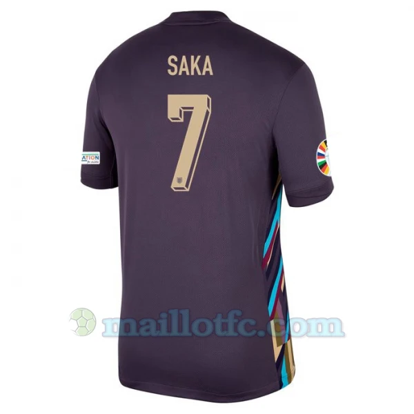 Maillot de Foot Angleterre Bukayo Saka #7 Euro 2024 Extérieur Homme