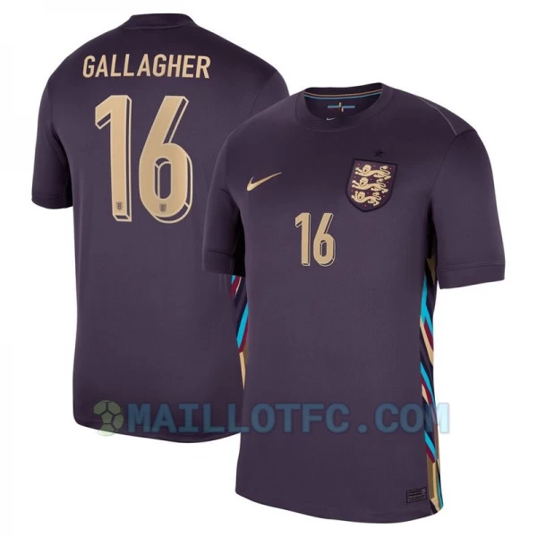 Maillot de Foot Angleterre Gallagher #16 Euro 2024 Extérieur Homme