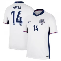 Maillot de Foot Angleterre Konsa #14 Euro 2024 Domicile Homme