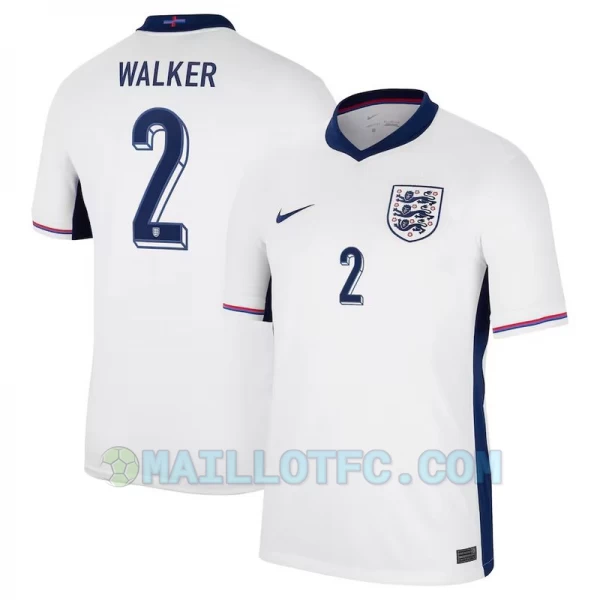 Maillot de Foot Angleterre Kyle Walker #2 Euro 2024 Domicile Homme