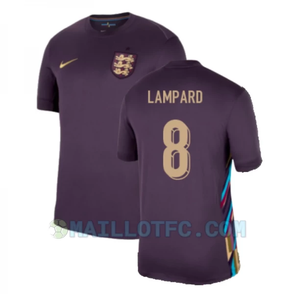 Maillot de Foot Angleterre Lampard #8 Euro 2024 Extérieur Homme