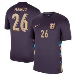 Maillot de Foot Angleterre Mainoo #26 Euro 2024 Extérieur Homme