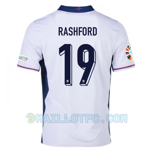Maillot de Foot Angleterre Marcus Rashford #19 Euro 2024 Domicile Homme