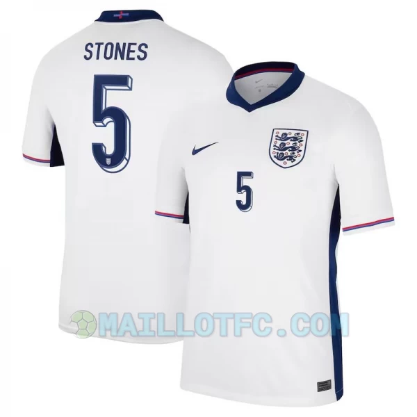 Maillot de Foot Angleterre Stones #5 Euro 2024 Domicile Homme