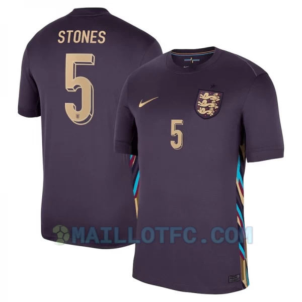 Maillot de Foot Angleterre Stones #5 Euro 2024 Extérieur Homme