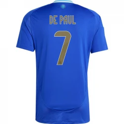 Maillot de Foot Argentine De Paul #7 Copa America 2024 Extérieur Homme