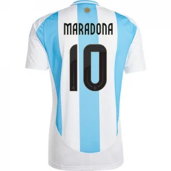 Maillot de Foot Argentine Diego Maradona #10 Copa America 2024 Domicile Homme