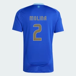 Maillot de Foot Argentine Molina #2 Copa America 2024 Extérieur Homme