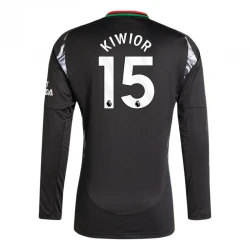 Maillot de Foot Arsenal FC 2024-25 Kiwior #15 Extérieur Homme Manches Longues