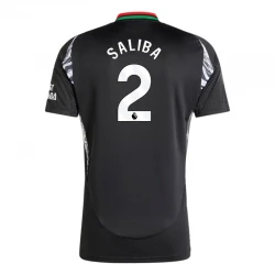 Maillot de Foot Arsenal FC 2024-25 William Saliba #2 Extérieur Homme