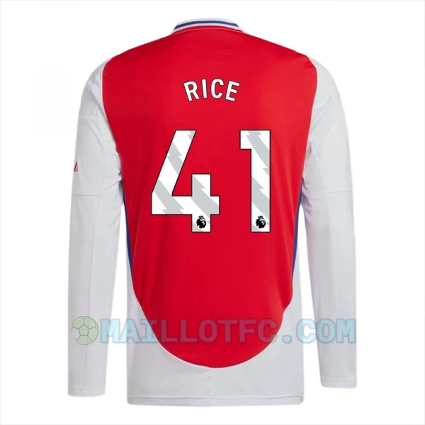 Maillot de Foot Arsenal FC Declan Rice #41 2024-25 Domicile Homme Manches Longues