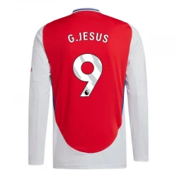 Maillot de Foot Arsenal FC G. Jesus #9 2024-25 Domicile Homme Manches Longues