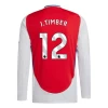 Maillot de Foot Arsenal FC J. Timber #12 2024-25 Domicile Homme Manches Longues