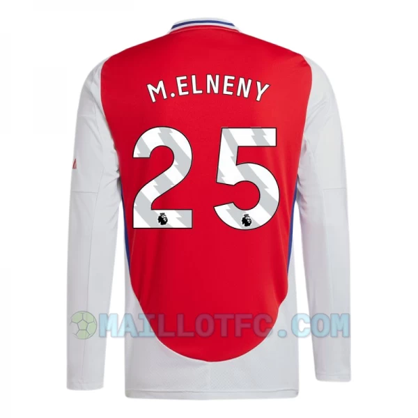 Maillot de Foot Arsenal FC M. Elneny #25 2024-25 Domicile Homme Manches Longues