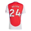 Maillot de Foot Arsenal FC Nelson #24 2024-25 Domicile Homme