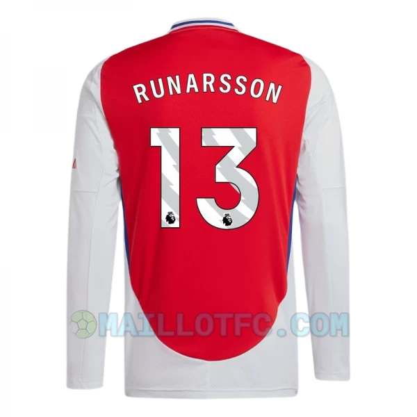 Maillot de Foot Arsenal FC Runarsson #13 2024-25 Domicile Homme Manches Longues