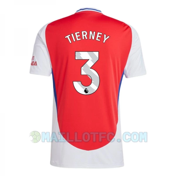 Maillot de Foot Arsenal FC Tierney #3 2024-25 Domicile Homme