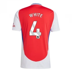 Maillot de Foot Arsenal FC White #4 2024-25 Domicile Homme