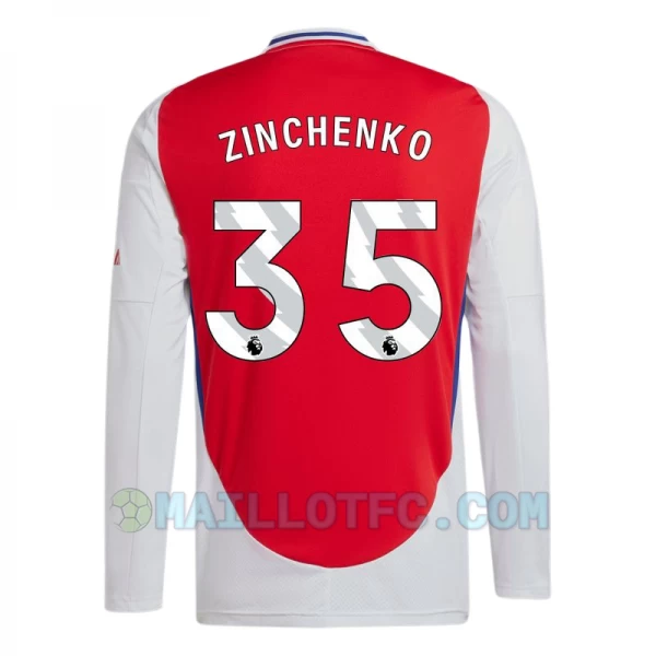 Maillot de Foot Arsenal FC Zinchenko #35 2024-25 Domicile Homme Manches Longues