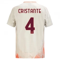 Maillot de Foot AS Roma 2024-25 Cristante #4 Extérieur Homme