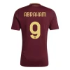 Maillot de Foot AS Roma Abraham #9 2024-25 Domicile Homme