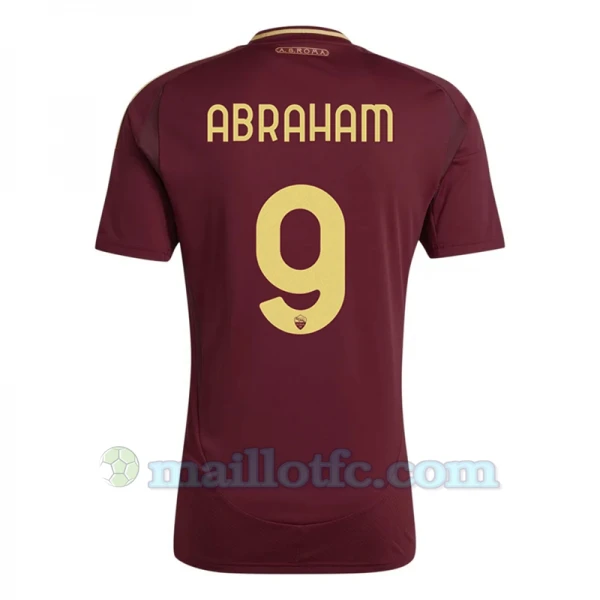 Maillot de Foot AS Roma Abraham #9 2024-25 Domicile Homme