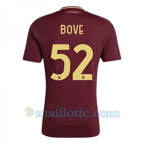 Maillot de Foot AS Roma Bove #52 2024-25 Domicile Homme