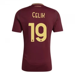 Maillot de Foot AS Roma Celik #19 2024-25 Domicile Homme