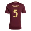 Maillot de Foot AS Roma Ndicka #5 2024-25 Domicile Homme