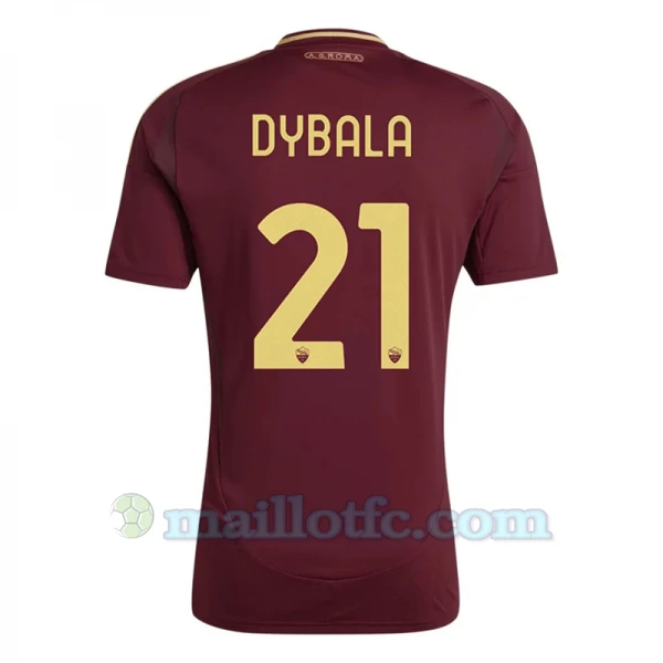 Maillot de Foot AS Roma Paulo Dybala #21 2024-25 Domicile Homme