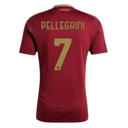 Maillot de Foot AS Roma Pellegrini #7 2024-25 Domicile Homme