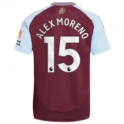 Maillot de Foot Aston Villa Alex Moreno #15 2024-25 Domicile Homme