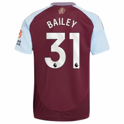 Maillot de Foot Aston Villa Bailey #31 2024-25 Domicile Homme