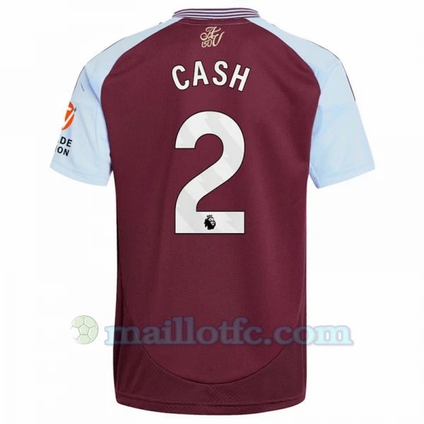 Maillot de Foot Aston Villa Cash #2 2024-25 Domicile Homme